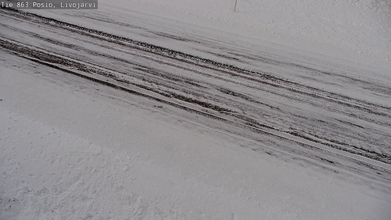 Weather Camera Image Road 863 Livojärvi, Posio, Lappi