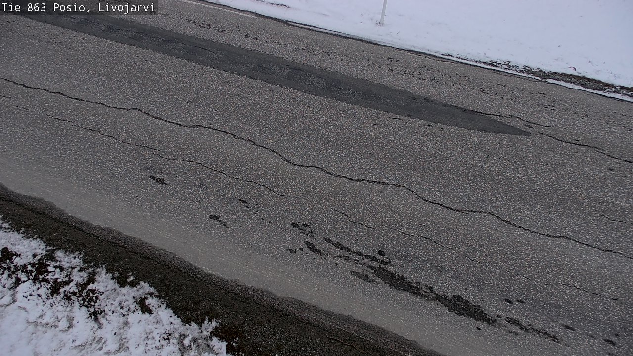 Weather Camera Image Väg 863 Livojärvi, Posio, Lappi