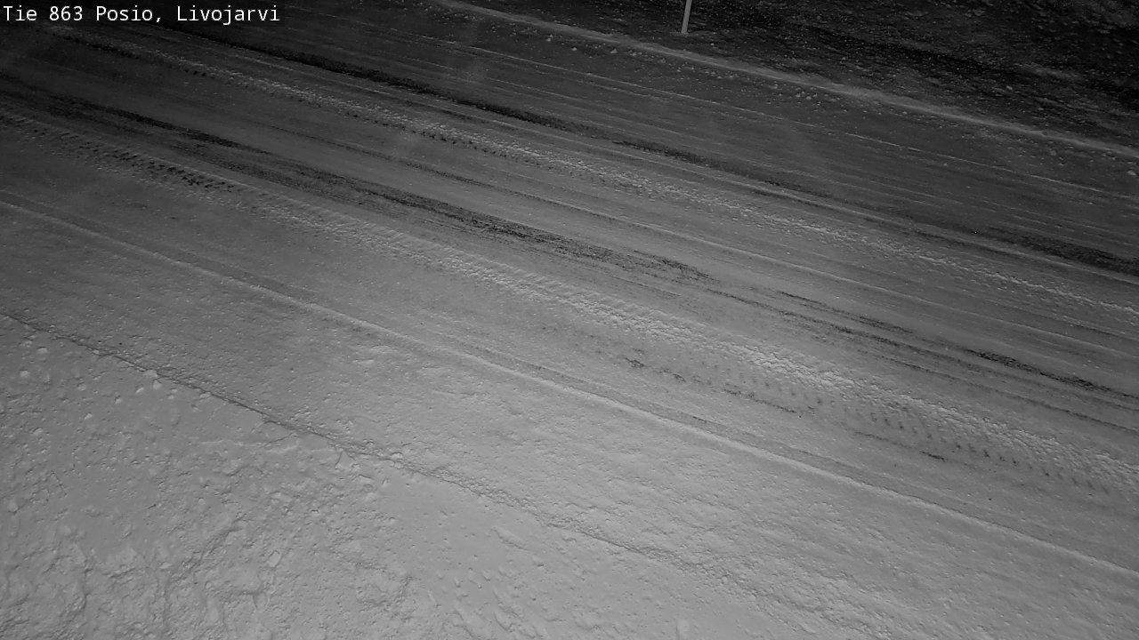 Weather Camera Image Väg 863 Livojärvi, Posio, Lappi