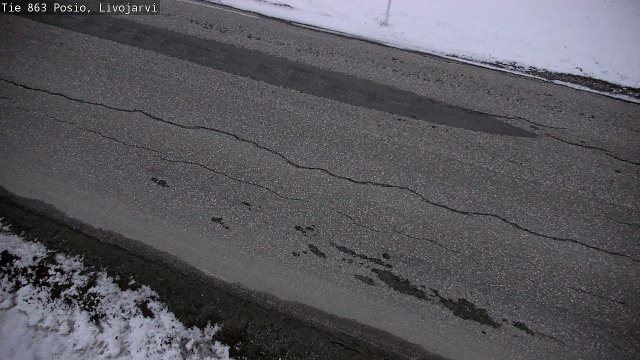 Weather Camera Image Väg 863 Livojärvi, Posio, Lappi