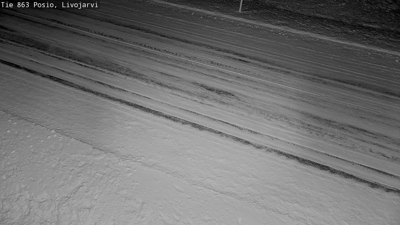 Weather Camera Image Road 863 Livojärvi, Posio, Lappi