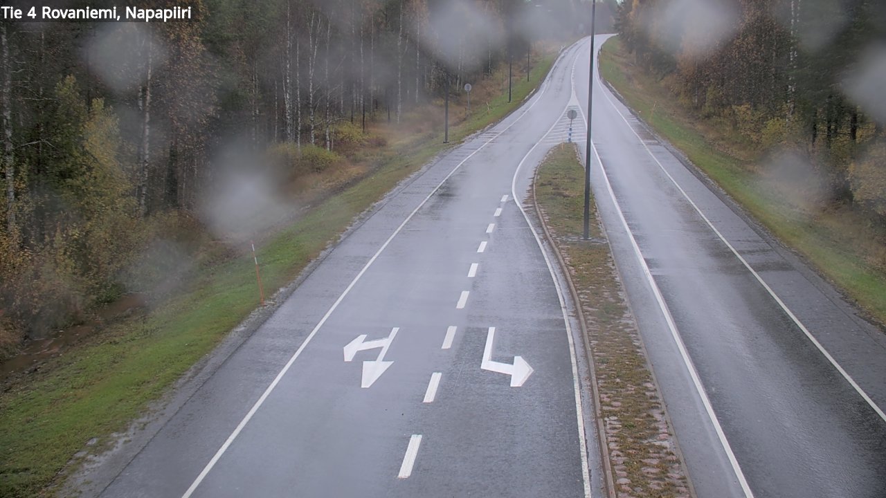 Weather Camera Image Road 4 Rovaniemi, Arctic circl, Rovaniemi, Lappi