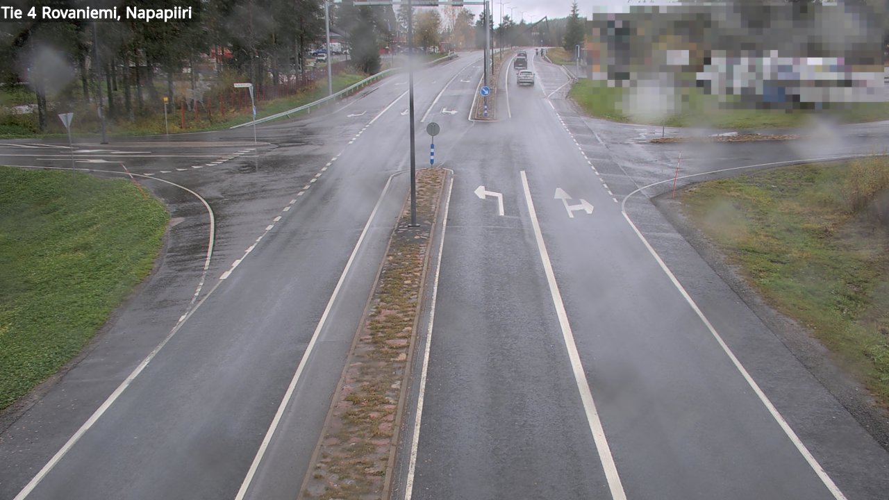 Weather Camera Image Road 4 Rovaniemi, Arctic circl, Rovaniemi, Lappi