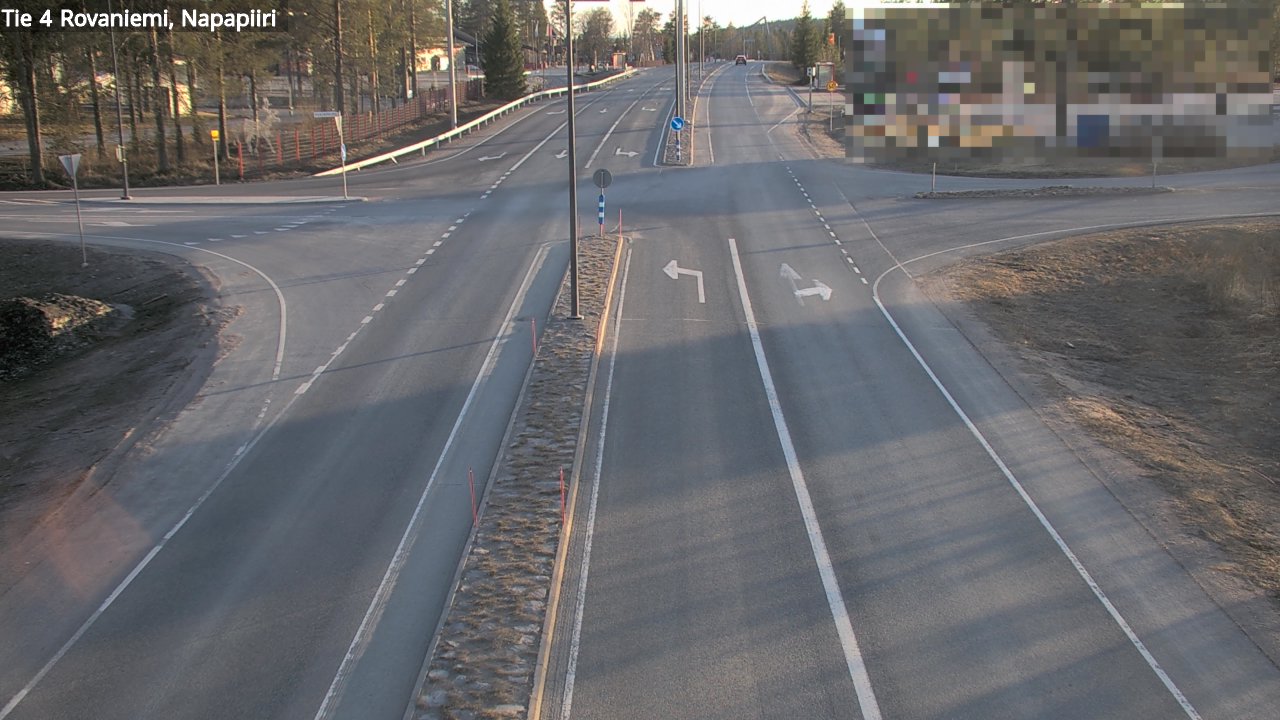 Weather Camera Image Road 4 Rovaniemi, Arctic circl, Rovaniemi, Lappi