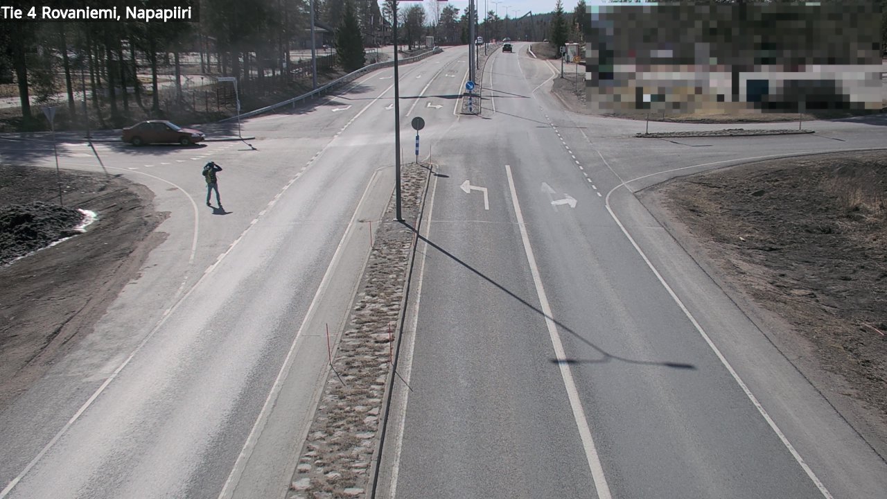 Weather Camera Image Road 4 Rovaniemi, Arctic circl, Rovaniemi, Lappi