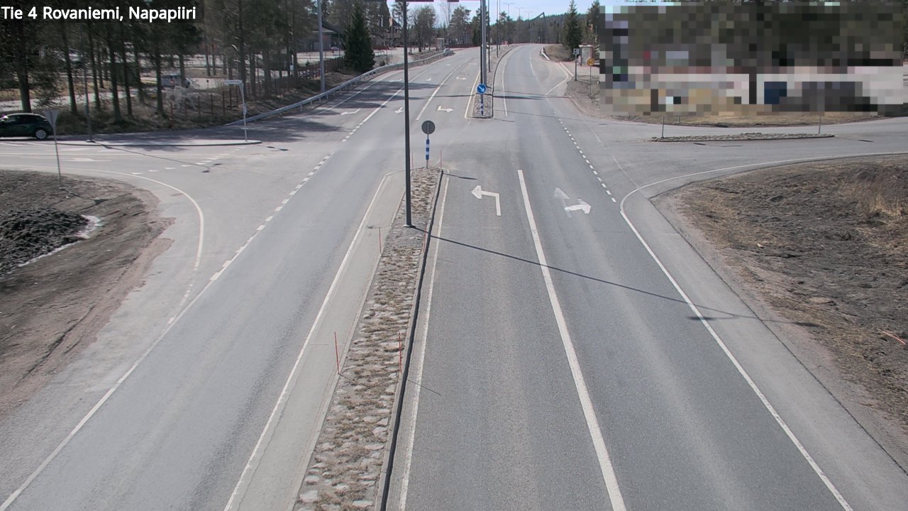 Weather Camera Image Road 4 Rovaniemi, Arctic circl, Rovaniemi, Lappi