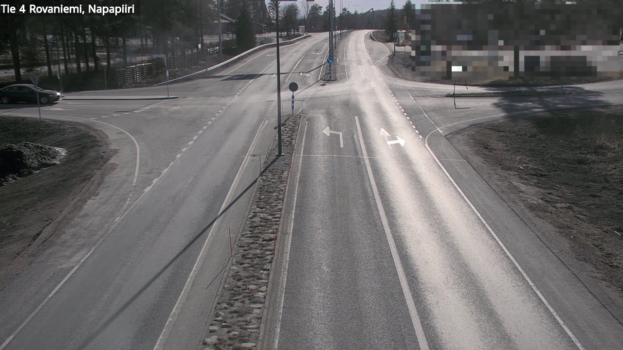 Weather Camera Image Road 4 Rovaniemi, Arctic circl, Rovaniemi, Lappi
