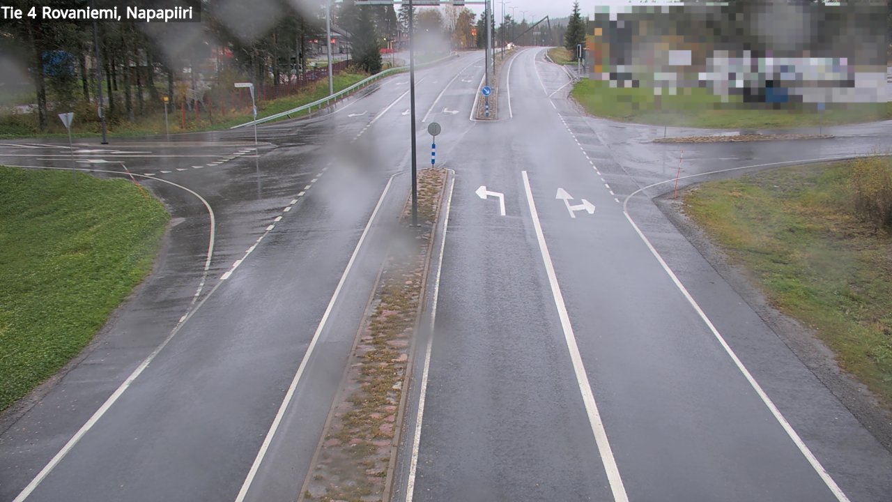 Weather Camera Image Road 4 Rovaniemi, Arctic circl, Rovaniemi, Lappi