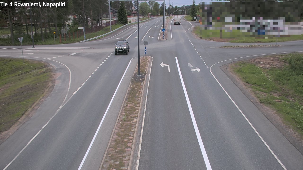 Weather Camera Image Road 4 Rovaniemi, Arctic circl, Rovaniemi, Lappi