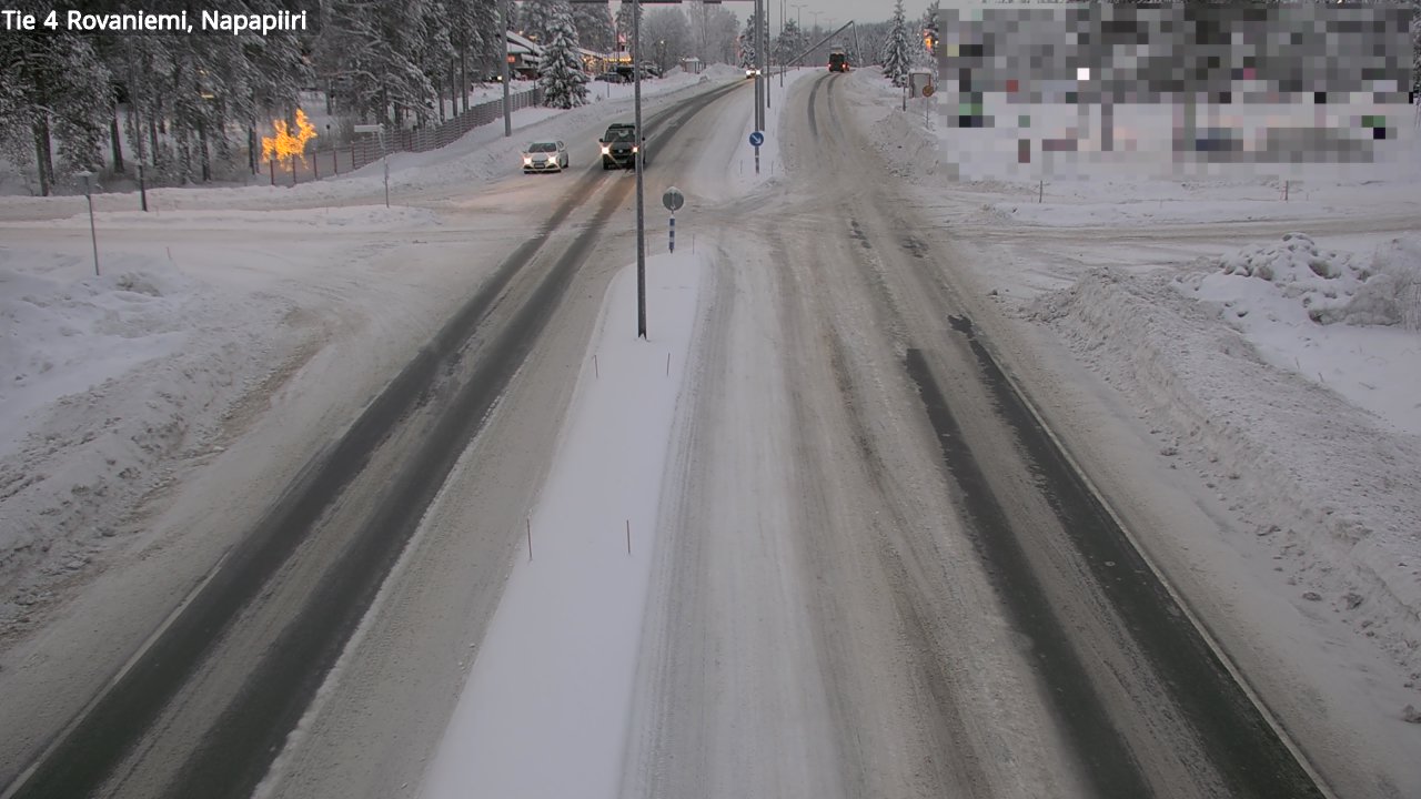 Weather Camera Image Road 4 Rovaniemi, Arctic circl, Rovaniemi, Lappi