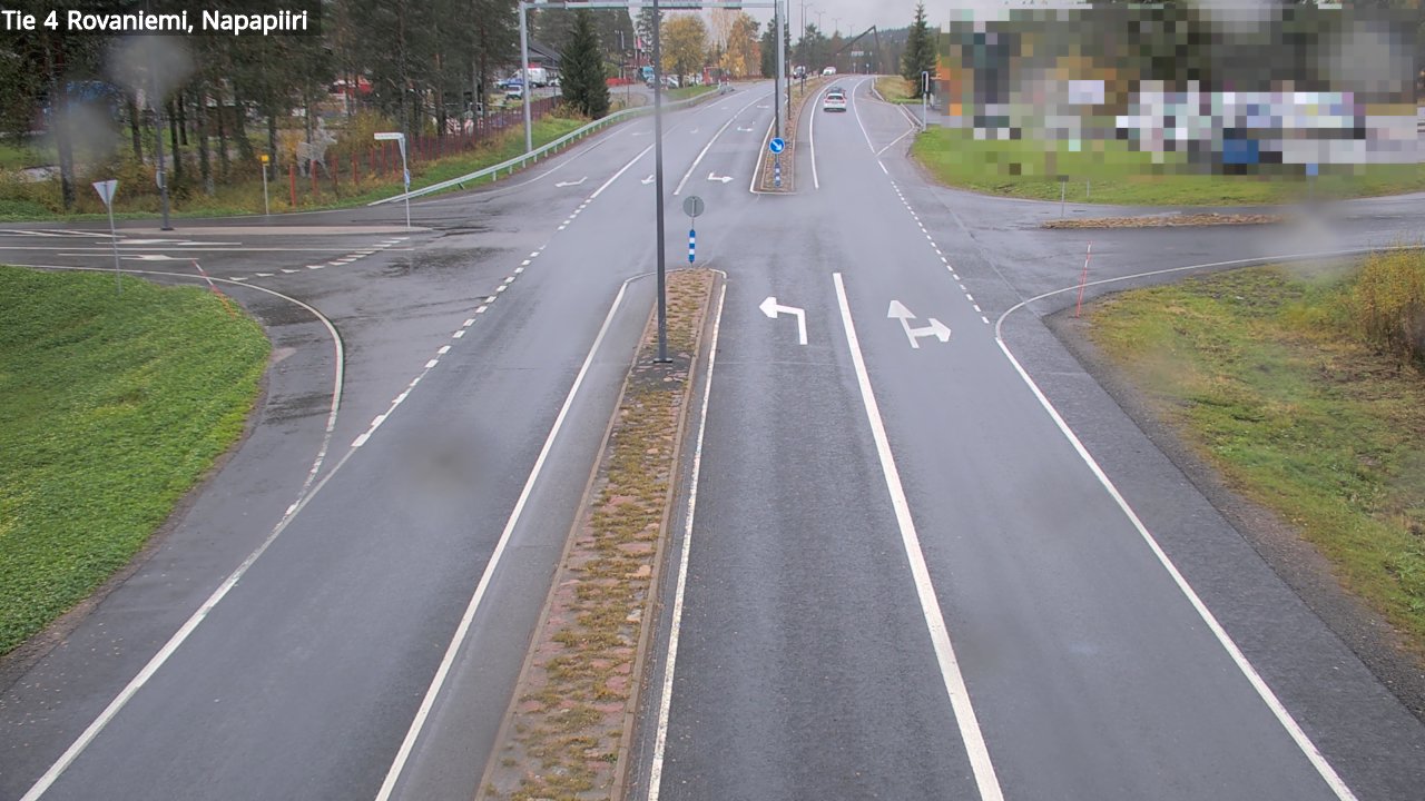 Weather Camera Image Road 4 Rovaniemi, Arctic circl, Rovaniemi, Lappi