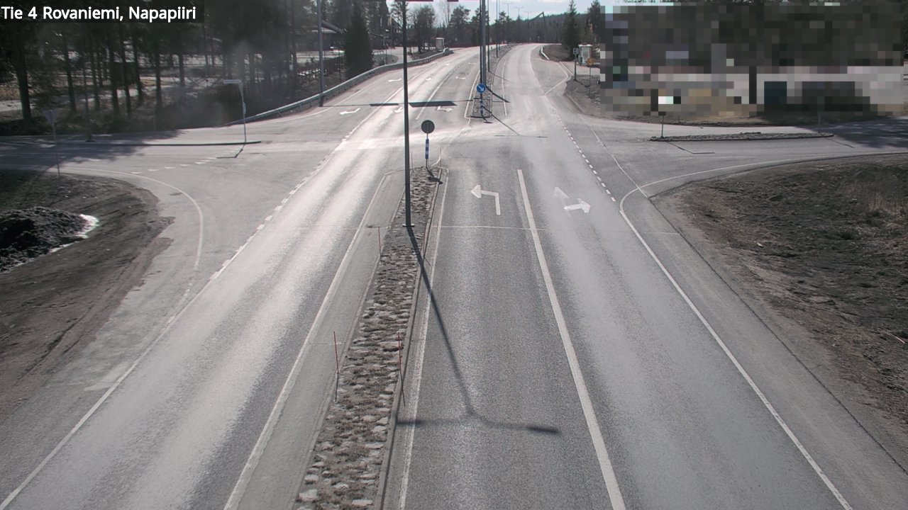 Weather Camera Image Road 4 Rovaniemi, Arctic circl, Rovaniemi, Lappi