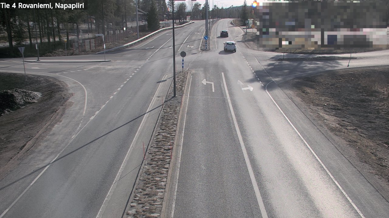 Weather Camera Image Road 4 Rovaniemi, Arctic circl, Rovaniemi, Lappi