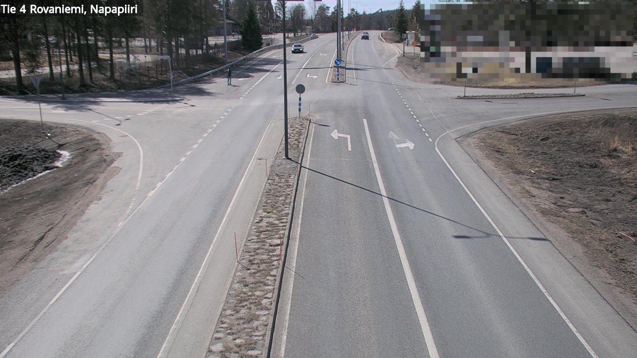 Weather Camera Image Road 4 Rovaniemi, Arctic circl, Rovaniemi, Lappi