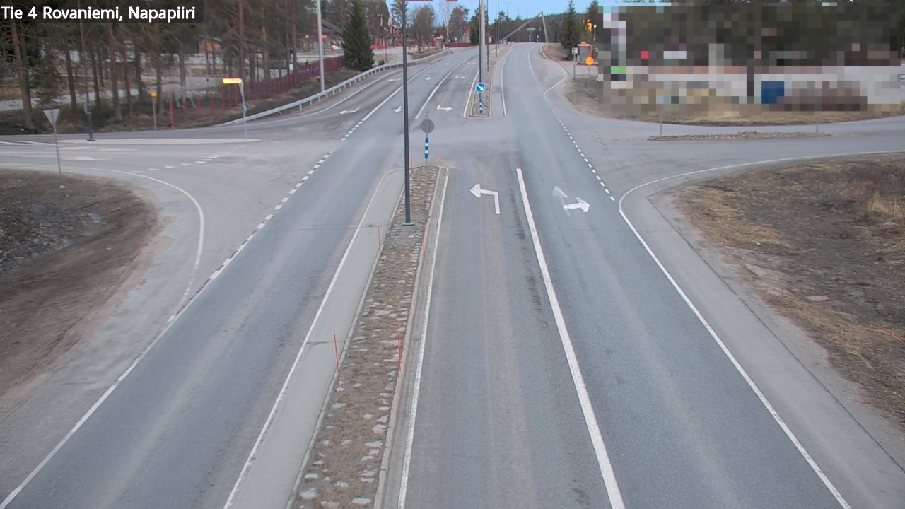 Weather Camera Image Road 4 Rovaniemi, Arctic circl, Rovaniemi, Lappi