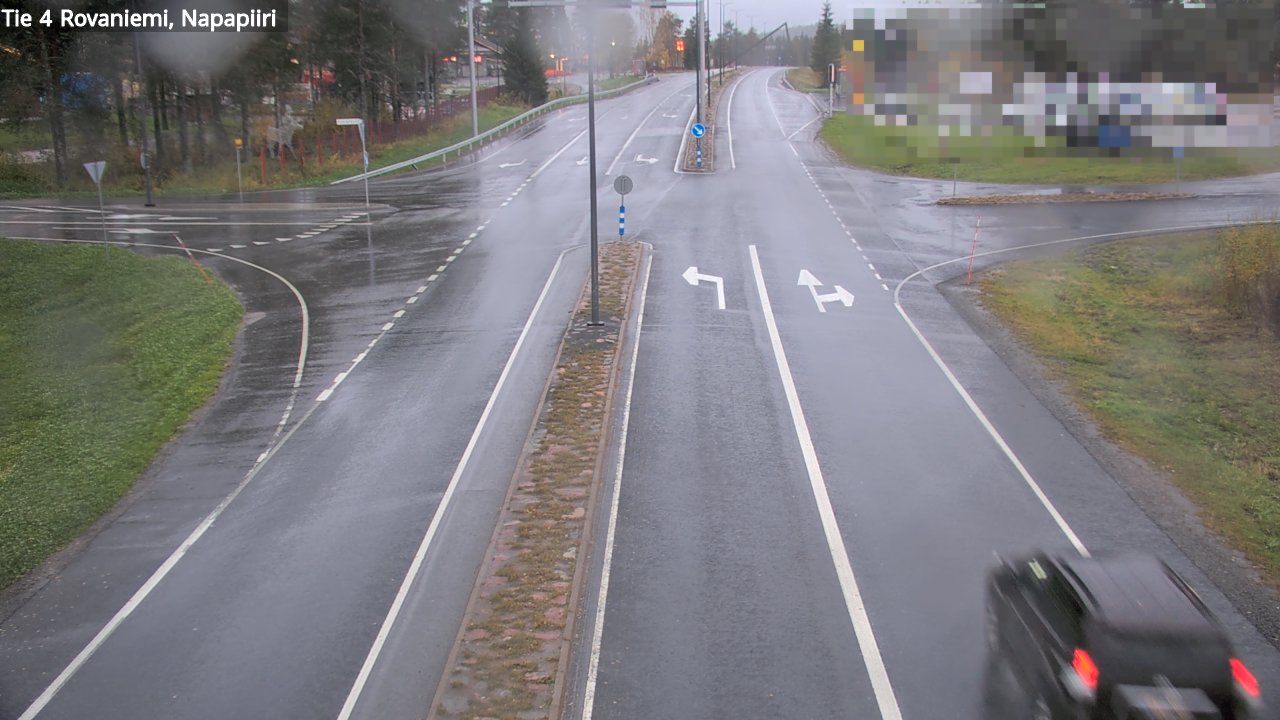 Weather Camera Image Väg 4 Rovaniemi, Polar cirke, Rovaniemi, Lappi