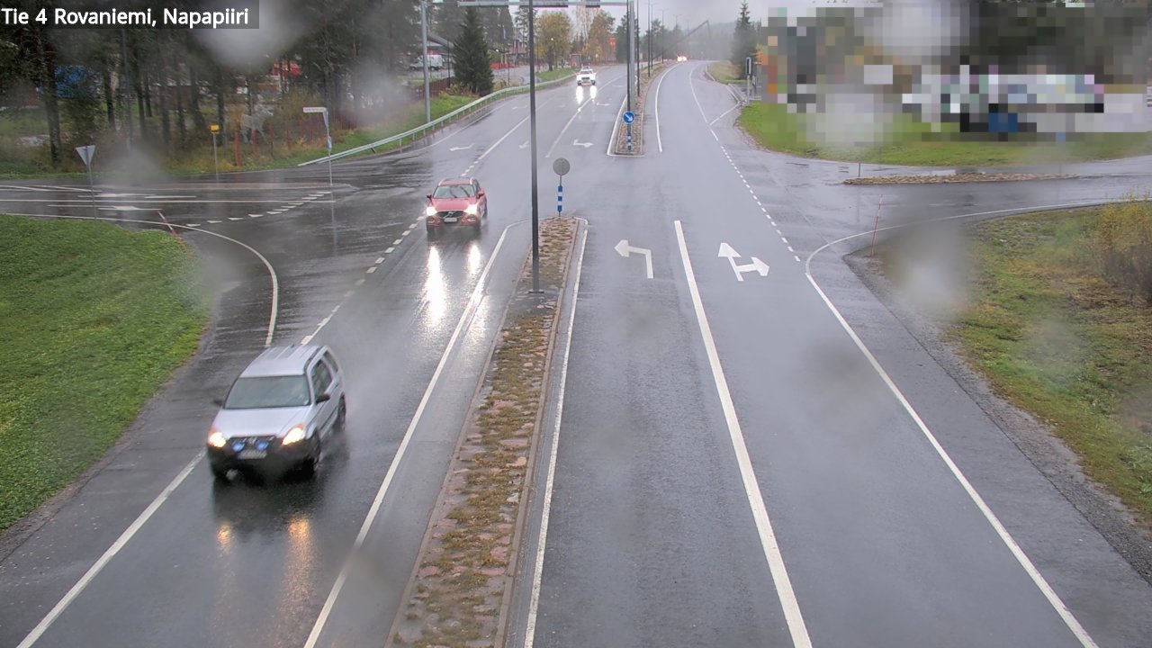 Weather Camera Image Road 4 Rovaniemi, Arctic circl, Rovaniemi, Lappi