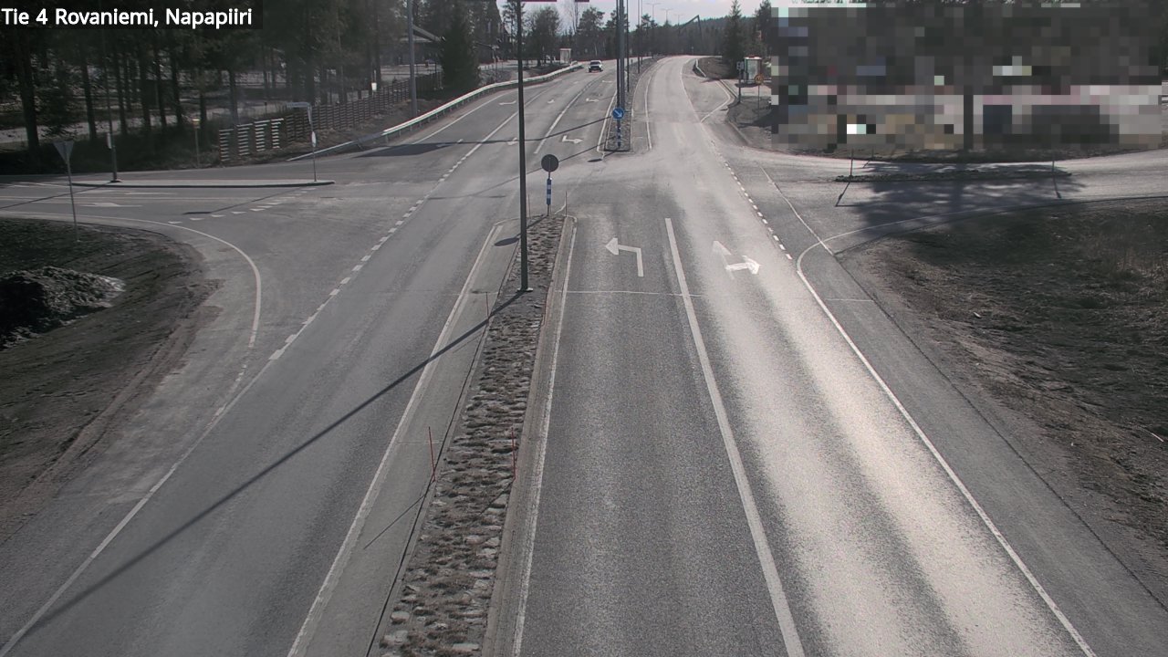 Weather Camera Image Road 4 Rovaniemi, Arctic circl, Rovaniemi, Lappi