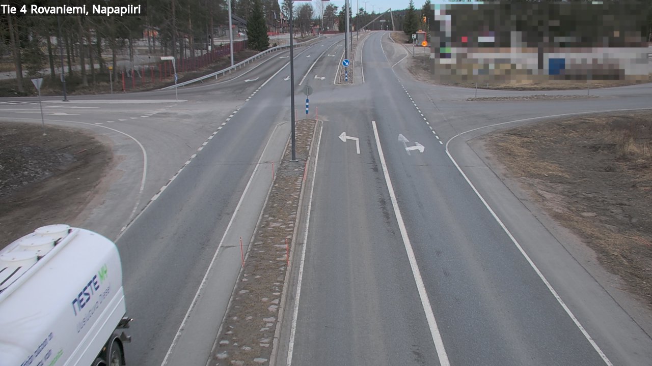 Weather Camera Image Road 4 Rovaniemi, Arctic circl, Rovaniemi, Lappi