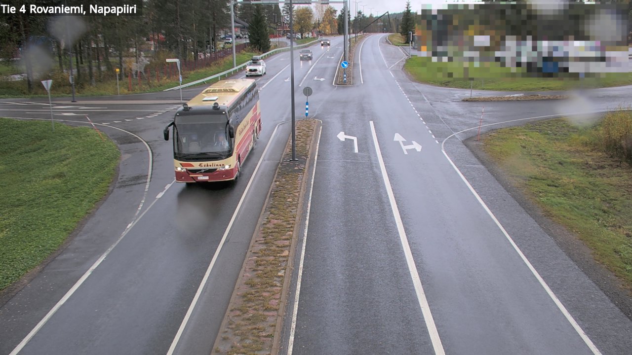 Weather Camera Image Road 4 Rovaniemi, Arctic circl, Rovaniemi, Lappi