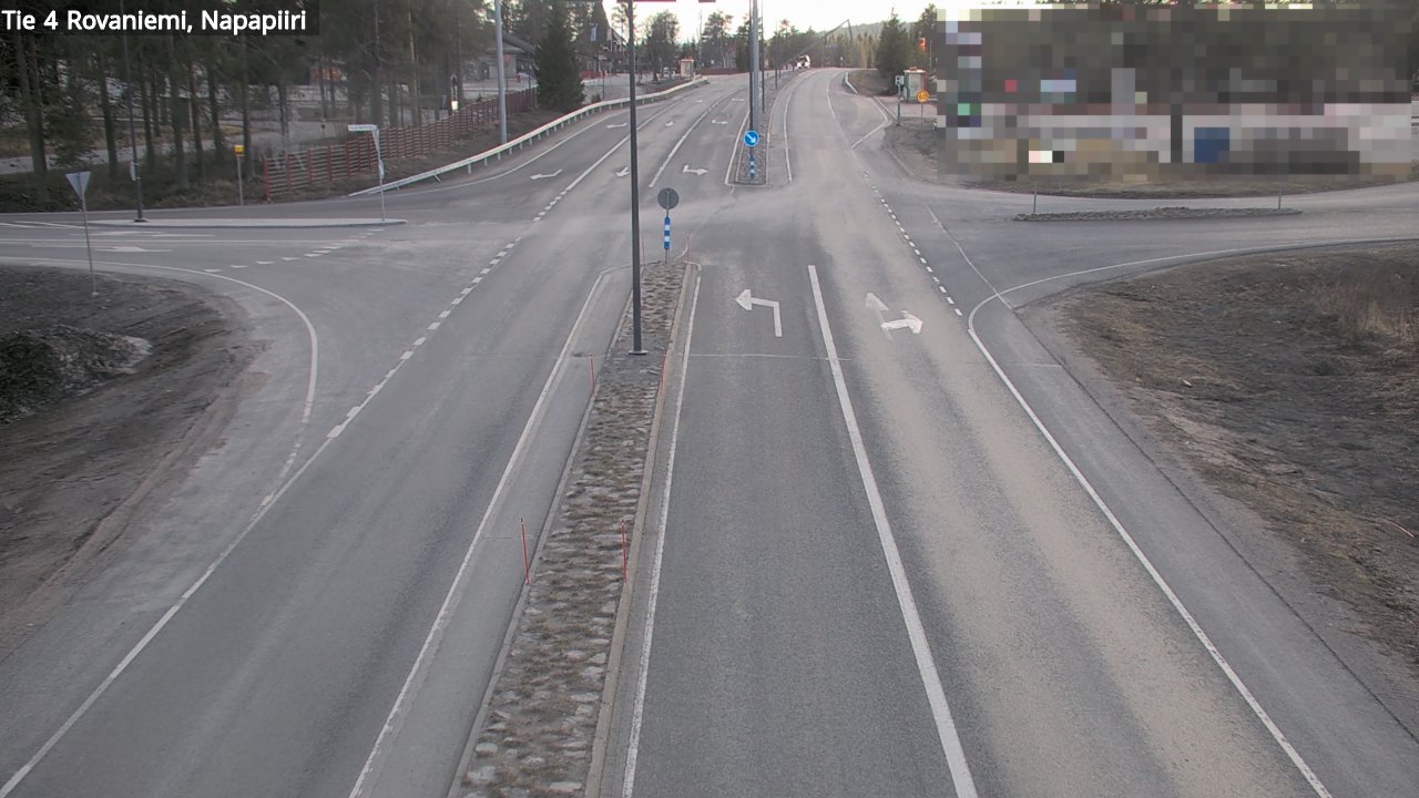Weather Camera Image Road 4 Rovaniemi, Arctic circl, Rovaniemi, Lappi