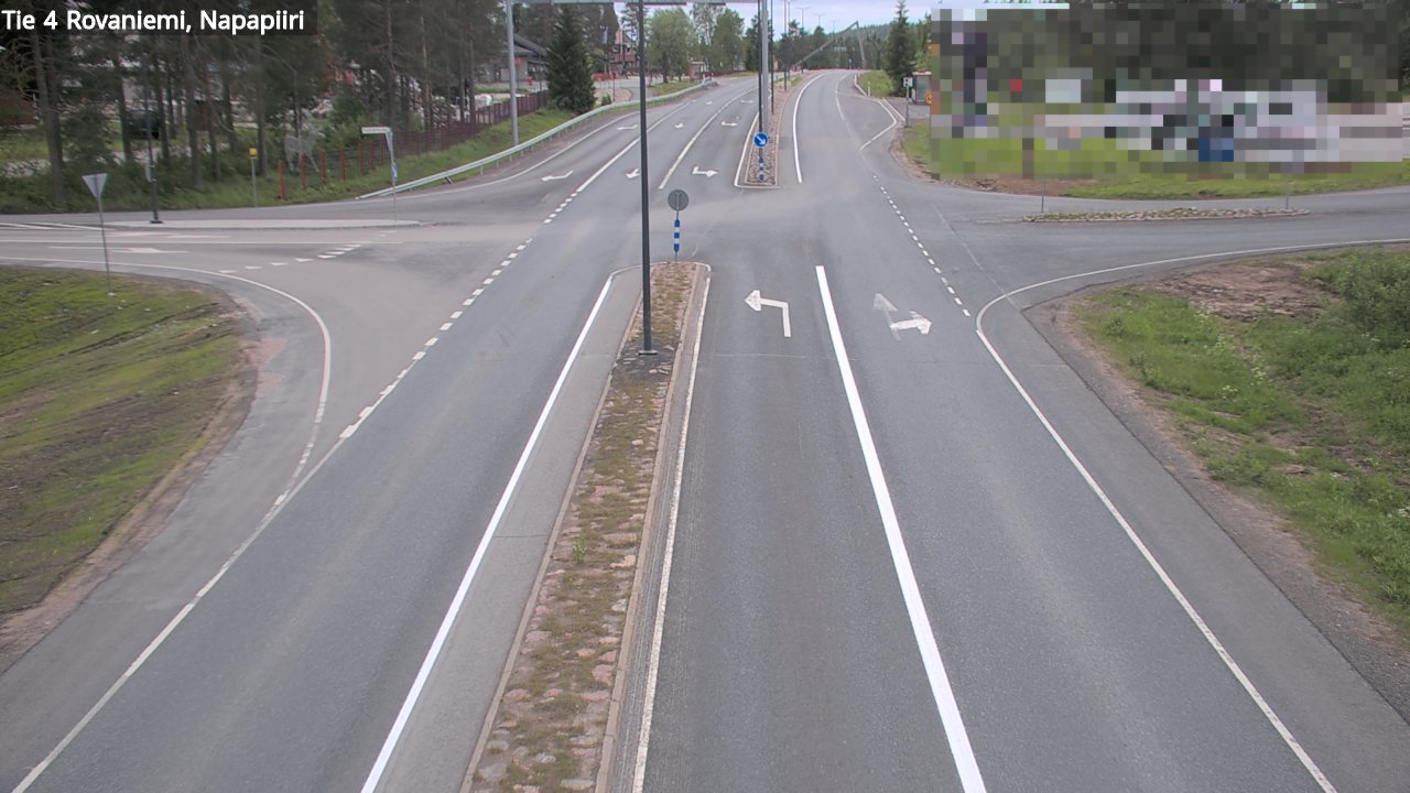 Weather Camera Image Road 4 Rovaniemi, Arctic circl, Rovaniemi, Lappi