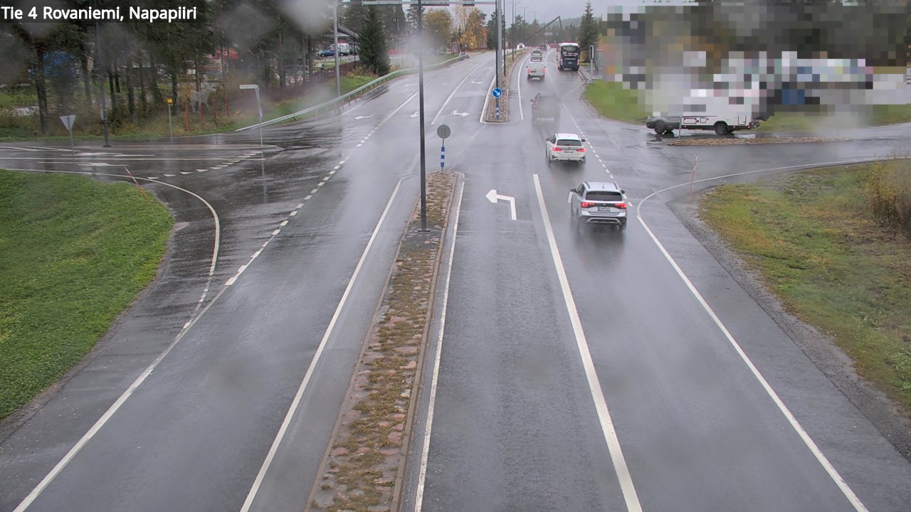 Weather Camera Image Road 4 Rovaniemi, Arctic circl, Rovaniemi, Lappi