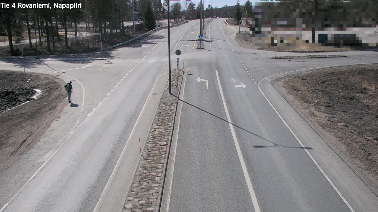 Weather Camera Image Road 4 Rovaniemi, Arctic circl, Rovaniemi, Lappi
