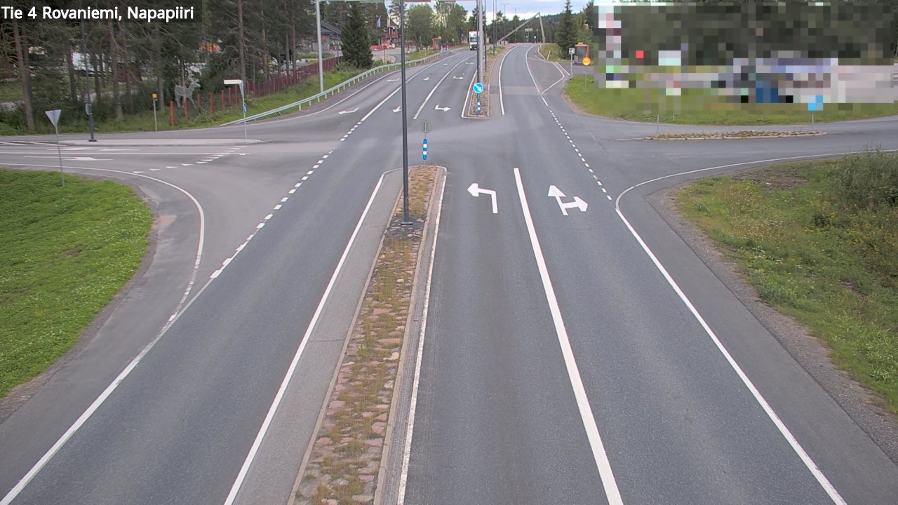 Weather Camera Image Road 4 Rovaniemi, Arctic circl, Rovaniemi, Lappi