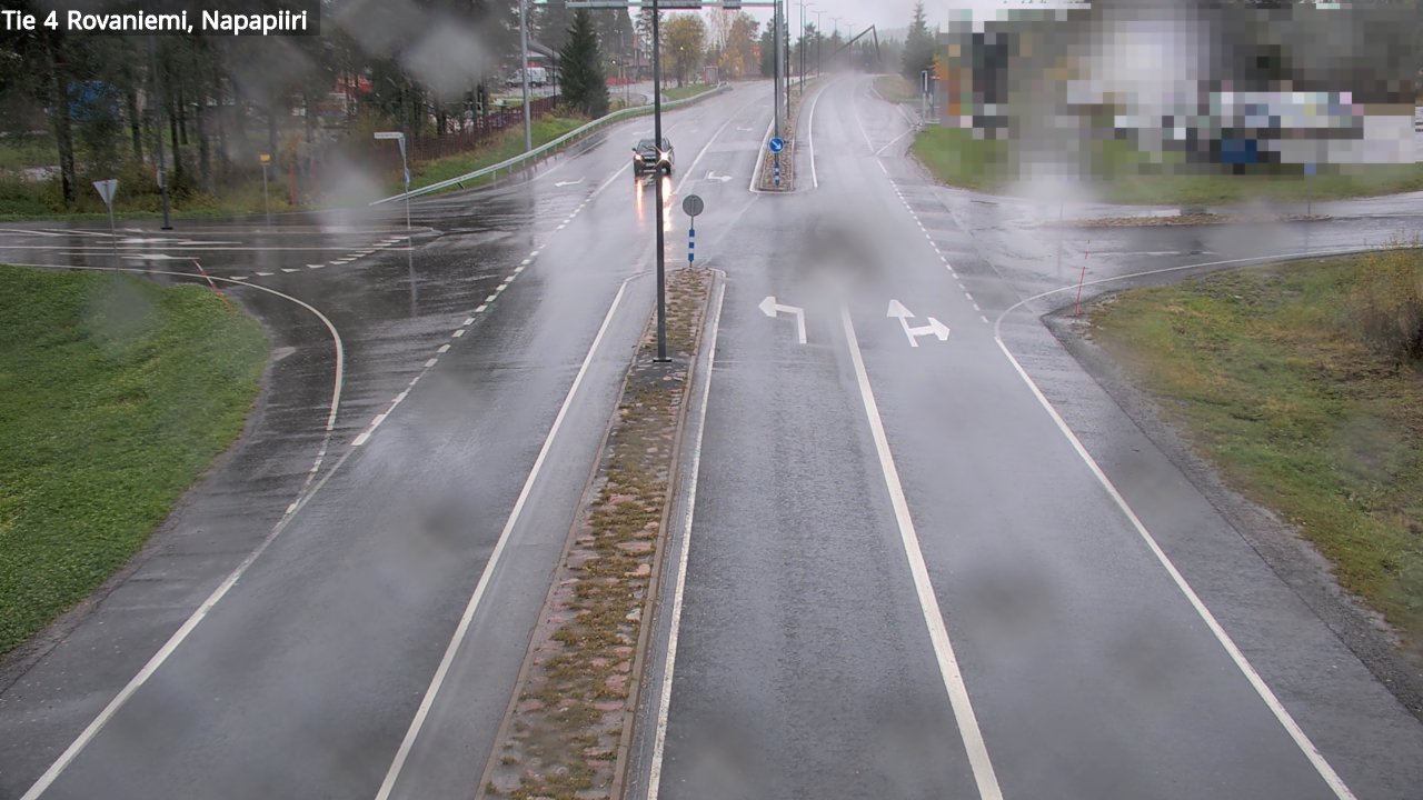 Weather Camera Image Road 4 Rovaniemi, Arctic circl, Rovaniemi, Lappi