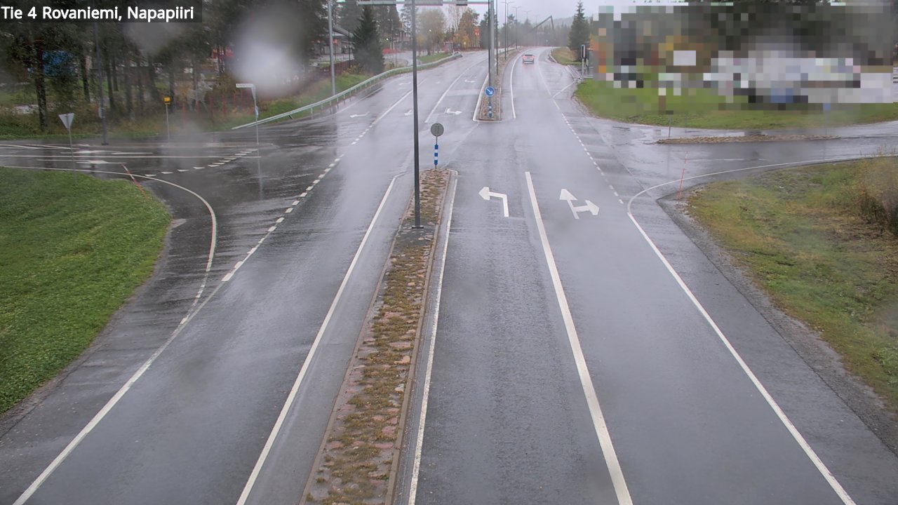 Weather Camera Image Road 4 Rovaniemi, Arctic circl, Rovaniemi, Lappi