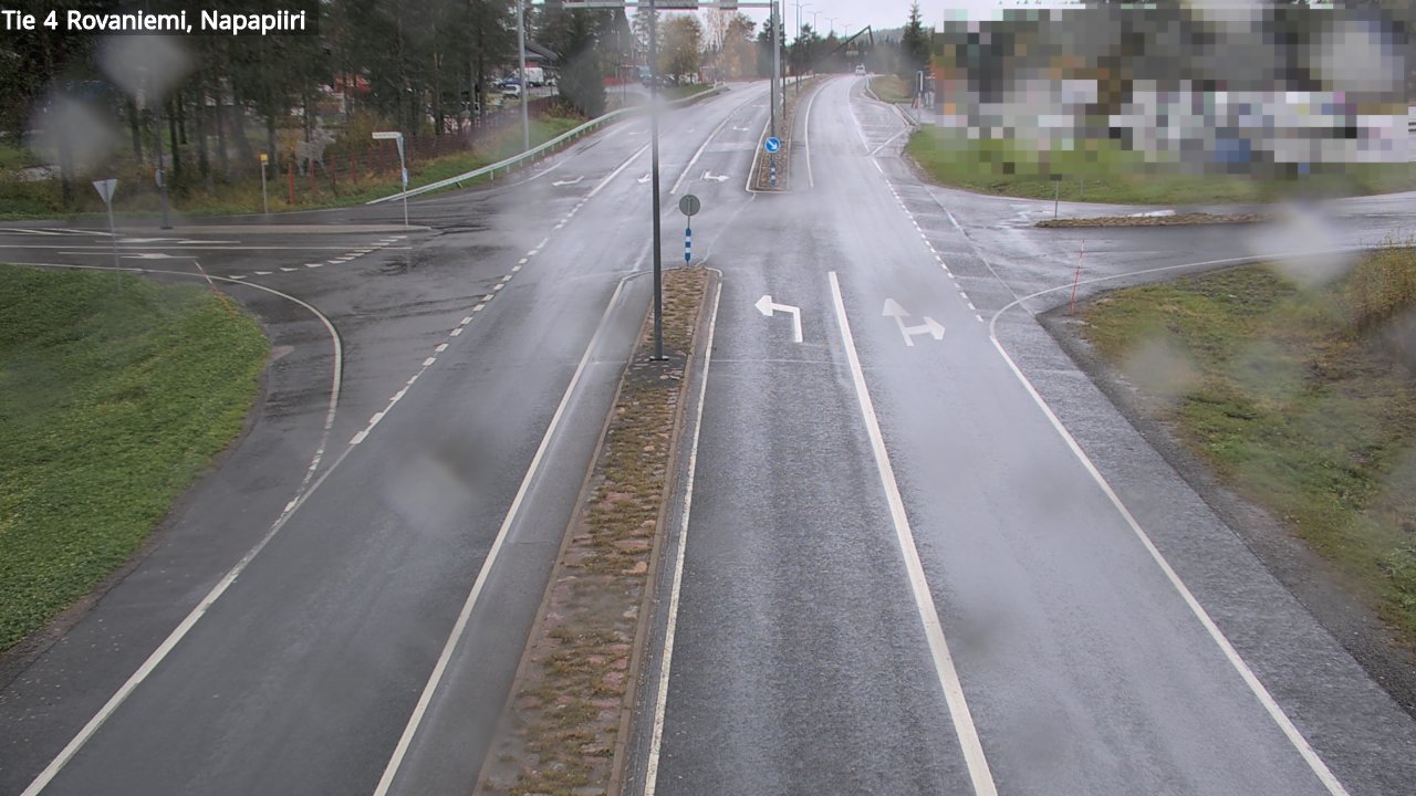 Weather Camera Image Road 4 Rovaniemi, Arctic circl, Rovaniemi, Lappi