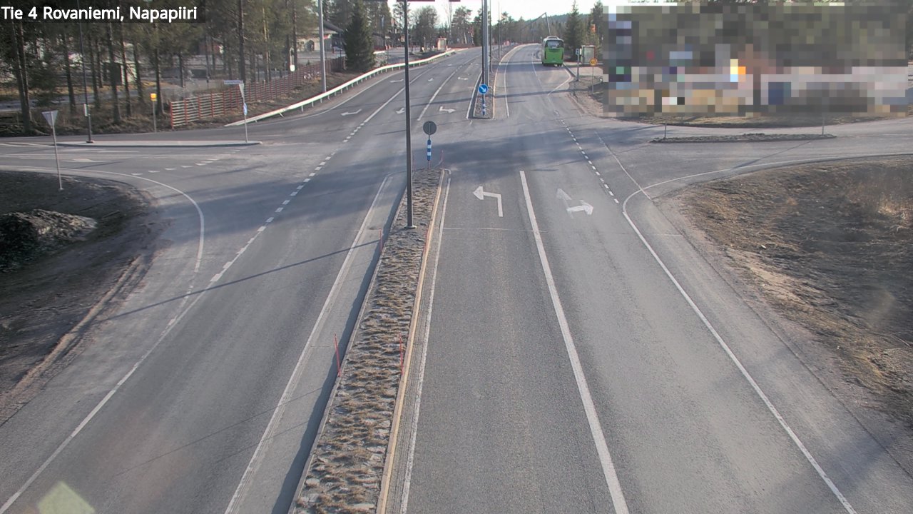 Weather Camera Image Road 4 Rovaniemi, Arctic circl, Rovaniemi, Lappi