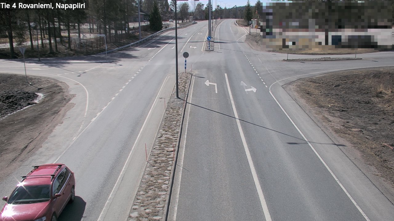 Weather Camera Image Road 4 Rovaniemi, Arctic circl, Rovaniemi, Lappi