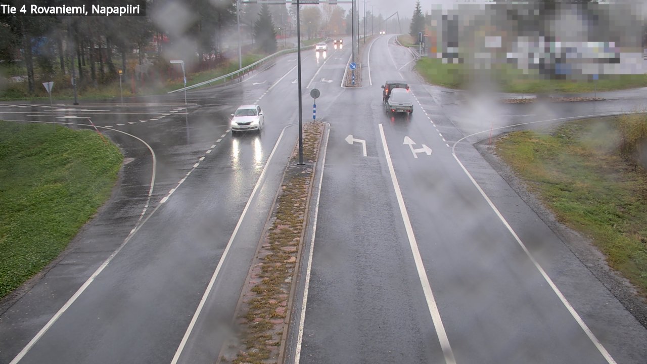 Weather Camera Image Road 4 Rovaniemi, Arctic circl, Rovaniemi, Lappi