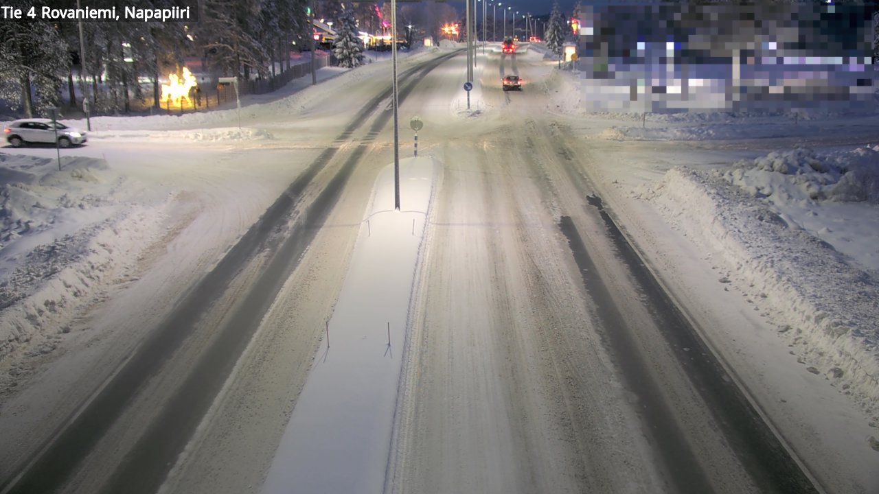 Weather Camera Image Road 4 Rovaniemi, Arctic circl, Rovaniemi, Lappi