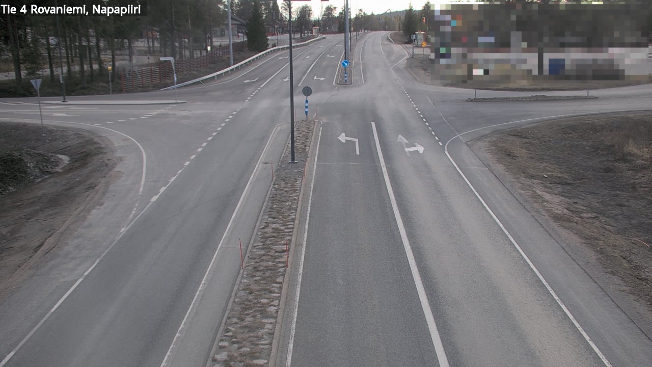 Weather Camera Image Road 4 Rovaniemi, Arctic circl, Rovaniemi, Lappi