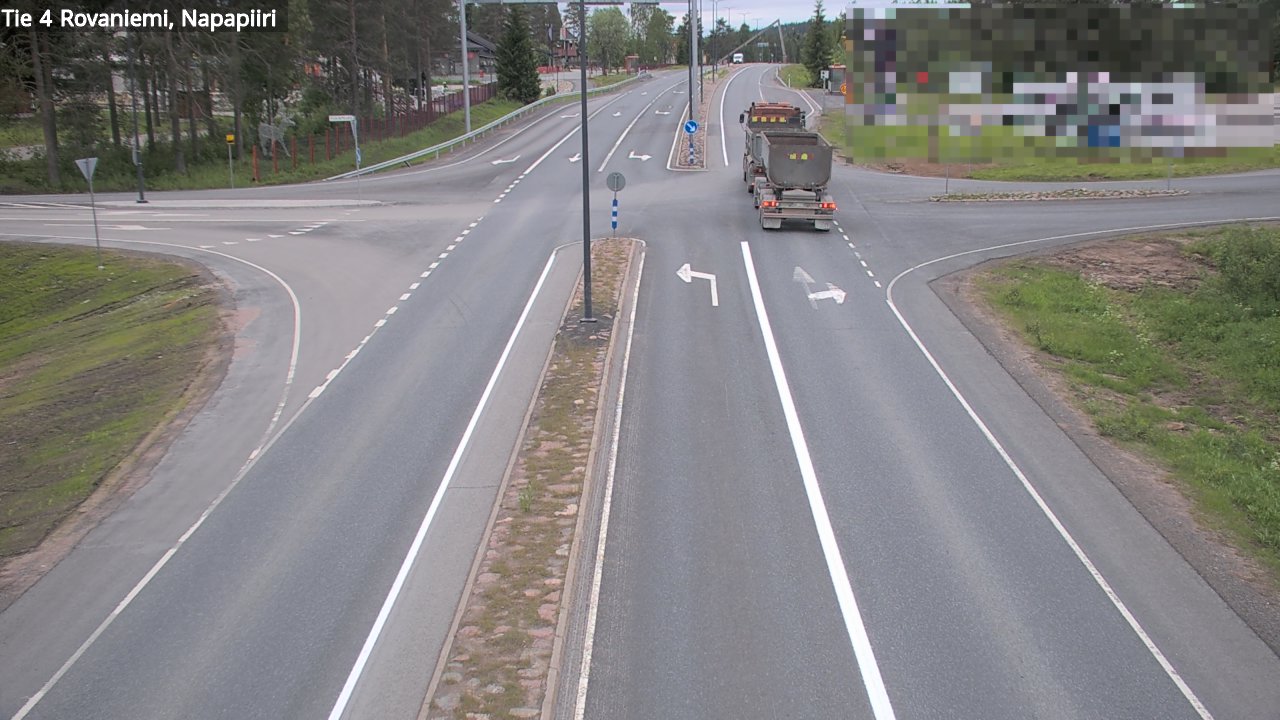Weather Camera Image Road 4 Rovaniemi, Arctic circl, Rovaniemi, Lappi