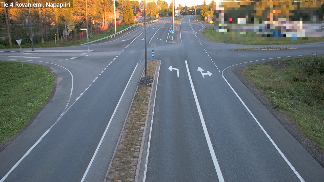 Weather Camera Image Road 4 Rovaniemi, Arctic circl, Rovaniemi, Lappi