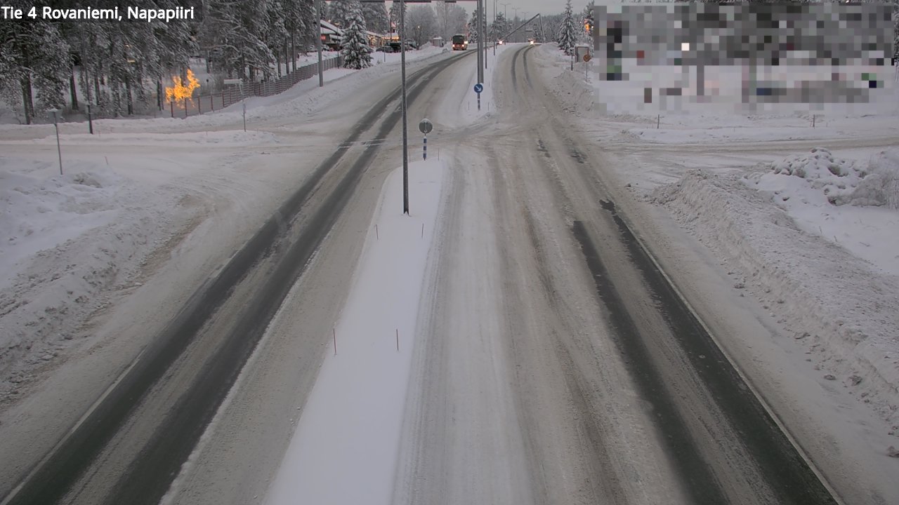Weather Camera Image Road 4 Rovaniemi, Arctic circl, Rovaniemi, Lappi