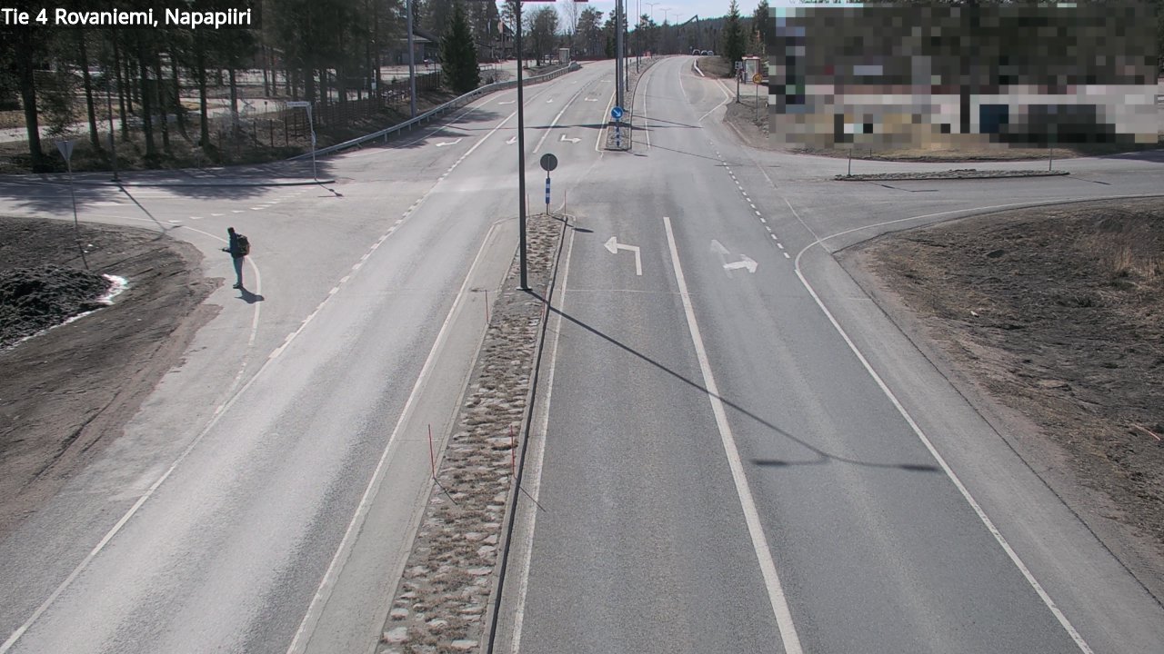 Weather Camera Image Road 4 Rovaniemi, Arctic circl, Rovaniemi, Lappi