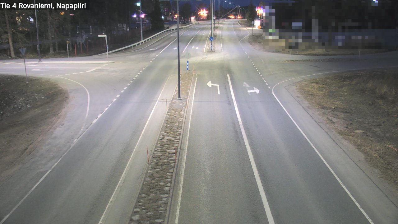 Weather Camera Image Road 4 Rovaniemi, Arctic circl, Rovaniemi, Lappi