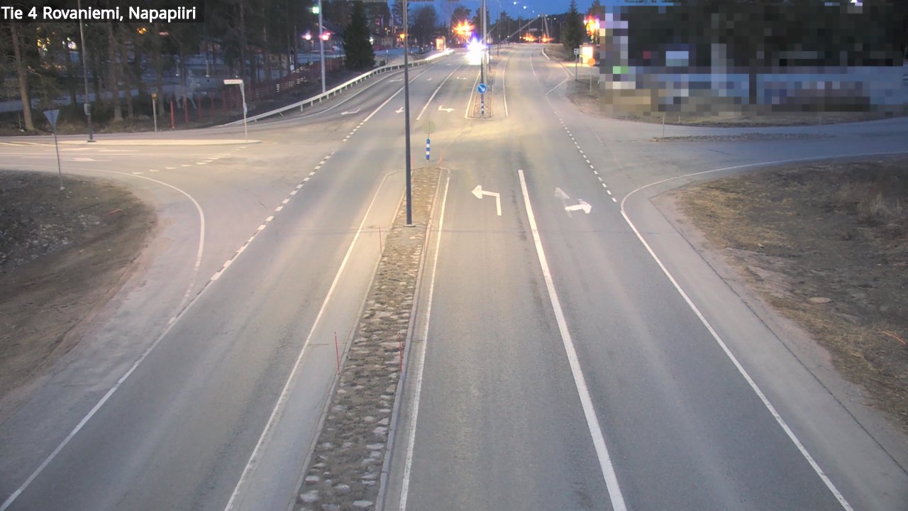 Weather Camera Image Road 4 Rovaniemi, Arctic circl, Rovaniemi, Lappi