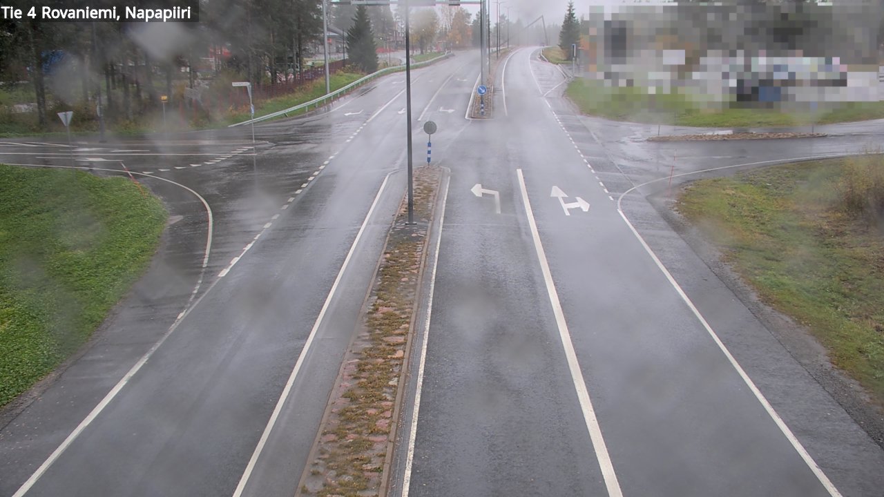 Weather Camera Image Road 4 Rovaniemi, Arctic circl, Rovaniemi, Lappi