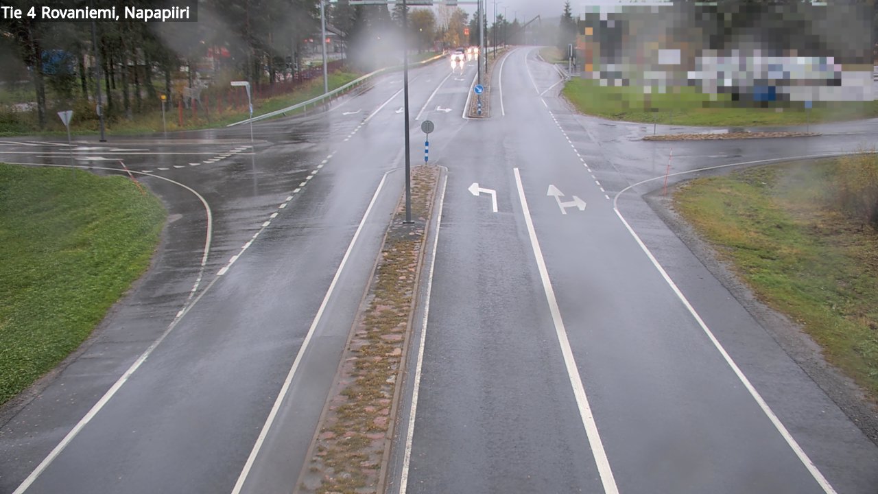 Weather Camera Image Road 4 Rovaniemi, Arctic circl, Rovaniemi, Lappi