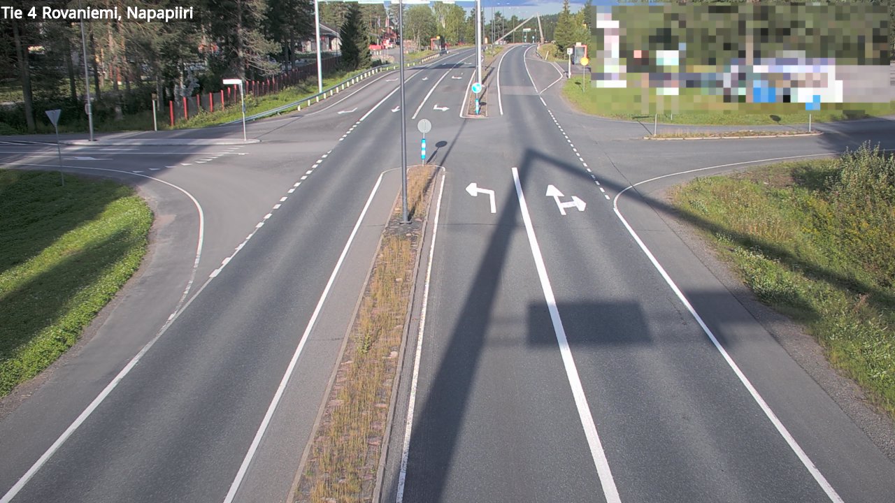 Weather Camera Image Road 4 Rovaniemi, Arctic circl, Rovaniemi, Lappi