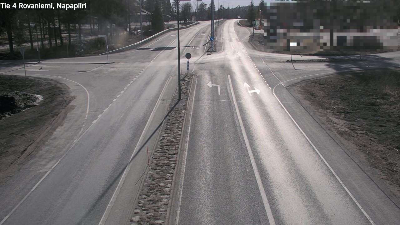 Weather Camera Image Road 4 Rovaniemi, Arctic circl, Rovaniemi, Lappi