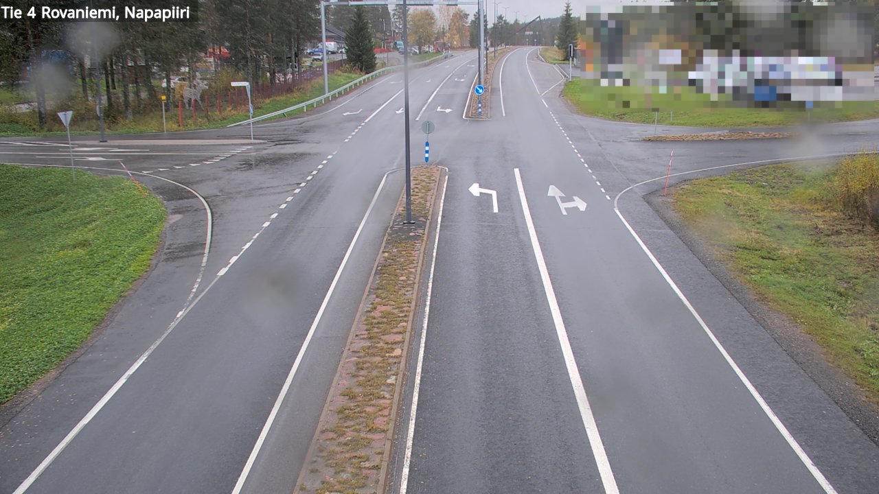 Weather Camera Image Road 4 Rovaniemi, Arctic circl, Rovaniemi, Lappi