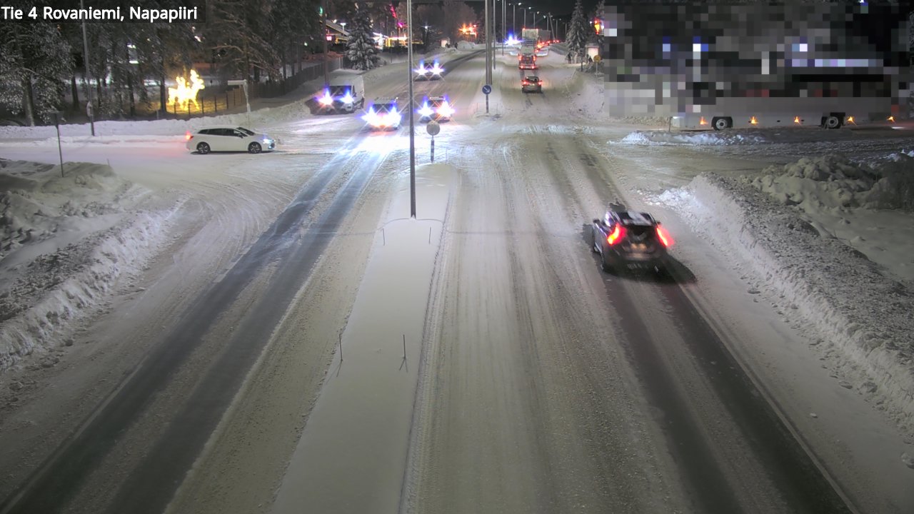 Weather Camera Image Road 4 Rovaniemi, Arctic circl, Rovaniemi, Lappi