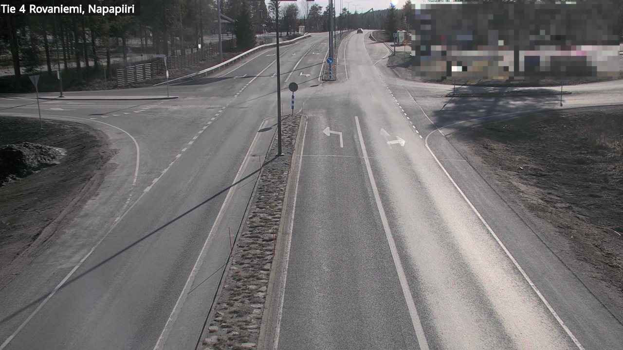 Weather Camera Image Road 4 Rovaniemi, Arctic circl, Rovaniemi, Lappi